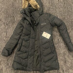 Marmot Women's Black Jacket with Fur Hood